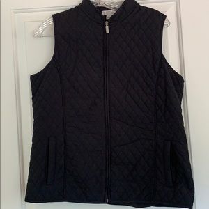 Black Quilted Vest